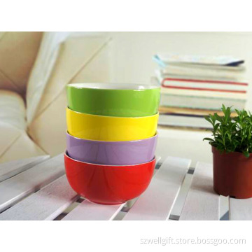 Solid Color New Bone China Cereal Bowl Soup Bowl